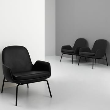 Era Low loungestoel - leer tango zwart - Normann Copenhagen