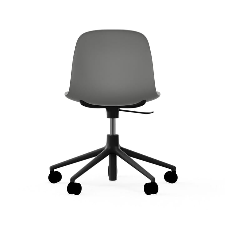 Form chair draaistoel, 5 W bureaustoel, grijs, zwart aluminium, wielen Normann Copenhagen