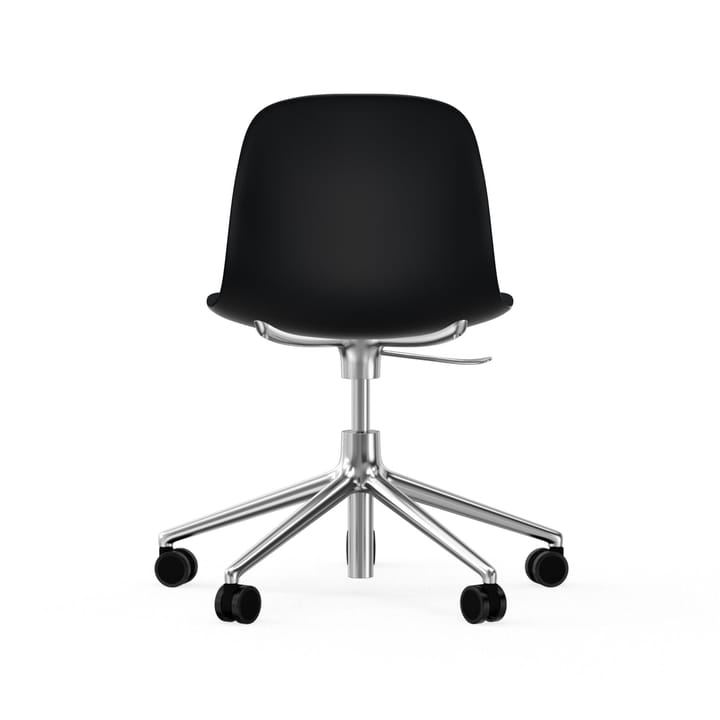 Form chair draaistoel, 5 W bureaustoel, zwart, aluminium, wielen Normann Copenhagen