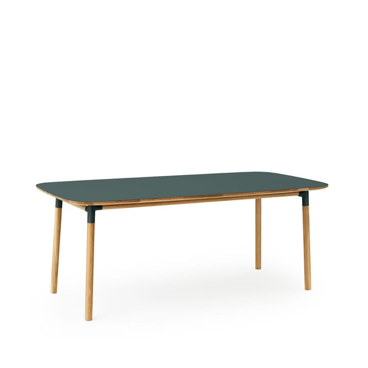 Form Eettafel - green, eikenhouten poten - Normann Copenhagen