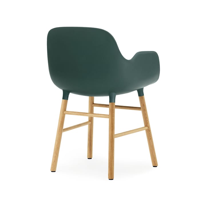 Form stoel met armleuningen, green, eikenhouten poten Normann Copenhagen