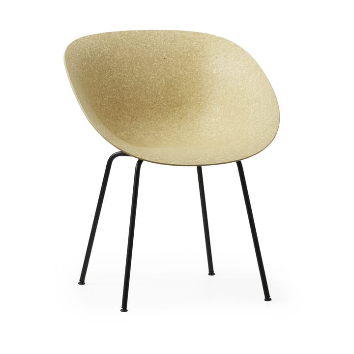 Mat Armchair armstoel - Hemp-black steel - Normann Copenhagen