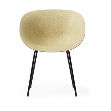 Mat Armchair armstoel - Hemp-black steel - Normann Copenhagen