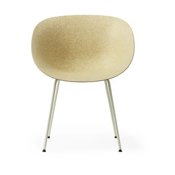 Mat Armchair armstoel - Hemp-cream steel - Normann Copenhagen