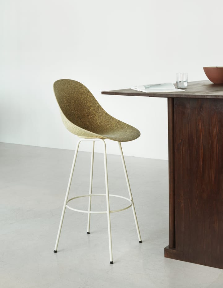 Mat Barstool barkruk 75 cm, Seaweed-cream steel Normann Copenhagen