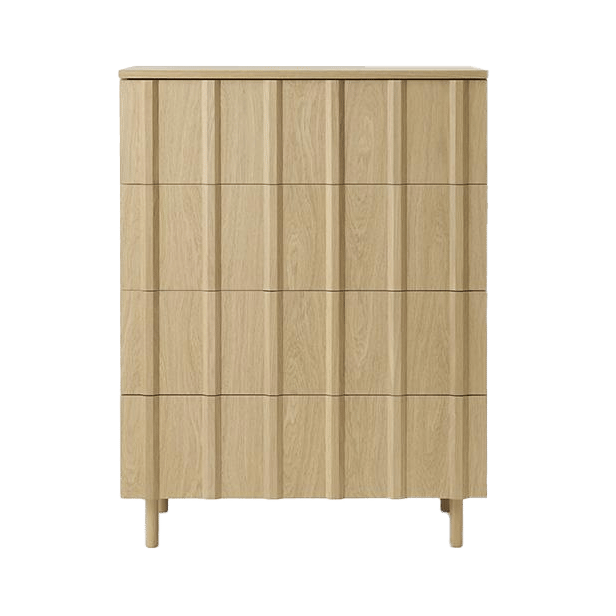 Rib commode 4 lades - Oak - Normann Copenhagen