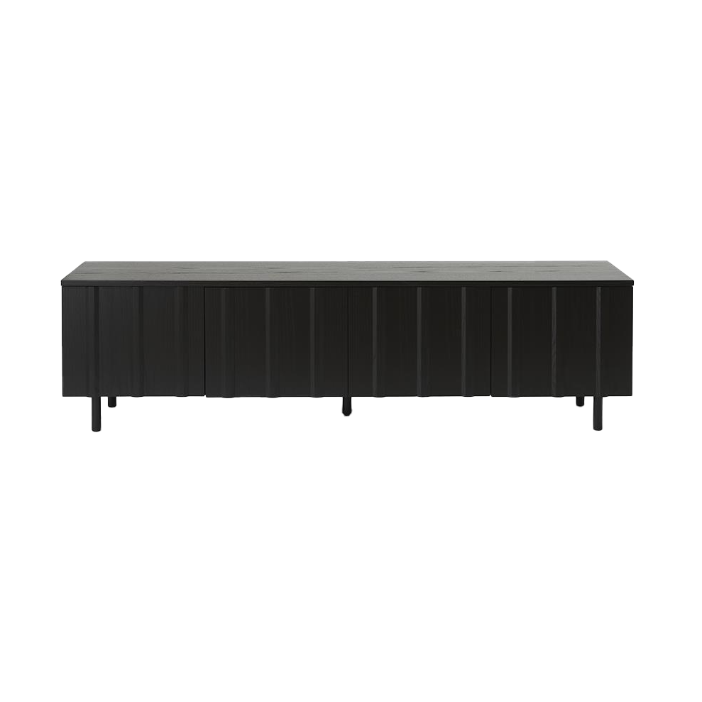 Normann Copenhagen Rib dressoir laag Soft Black