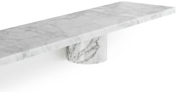 Sten Shelf wandplank 120 cm - White marble - Normann Copenhagen