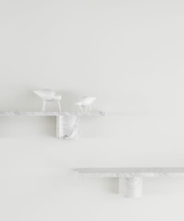 Sten Shelf wandplank 120 cm - White marble - Normann Copenhagen