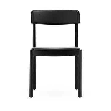 Timb stoel met kussen - Black/ Ultra Leather - Black - Normann Copenhagen