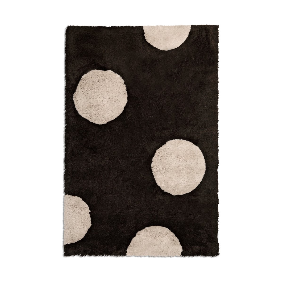 Ogeborg ODC Dot Big Scale wollen vloerkleed Brown beige, 200x300 cm