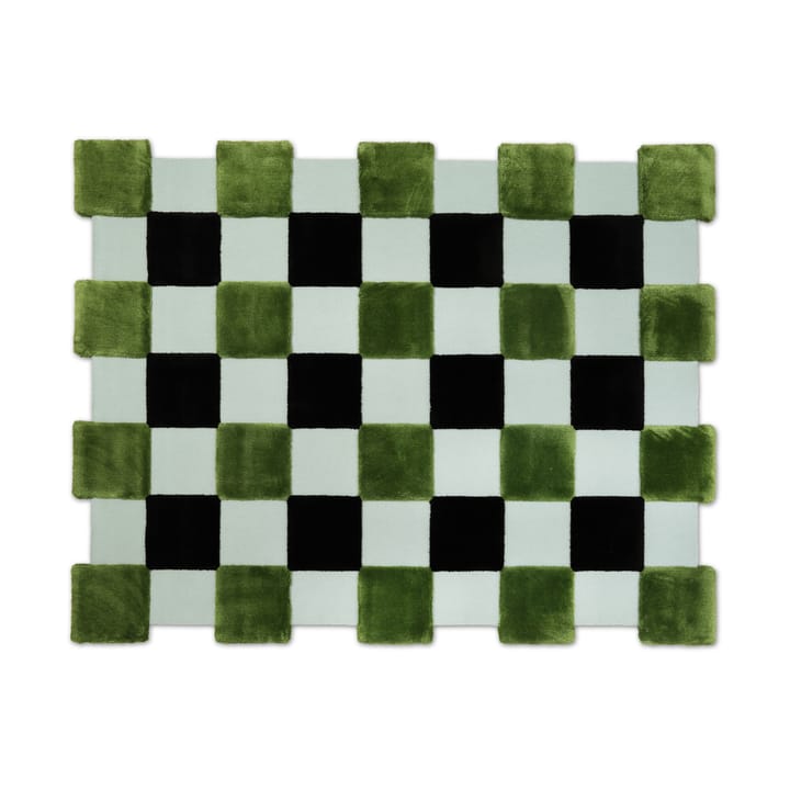 ODC Segment Rug Collection Square vloerkleed - Green-black-mint, 142x198 cm - Ogeborg