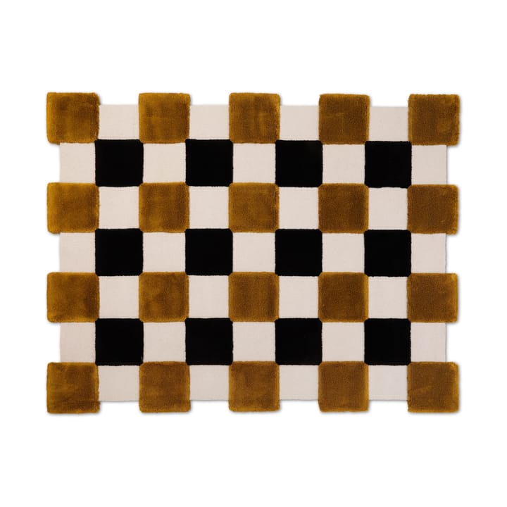 ODC Segment Rug Collection Square vloerkleed - Ochre-beige-black, 142x198 cm - Ogeborg