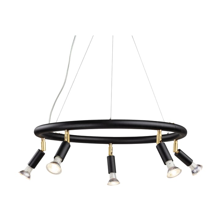 Star ronde 5-spots plafondlamp Ø60 cm - Zwart staal - Örsjö Belysning