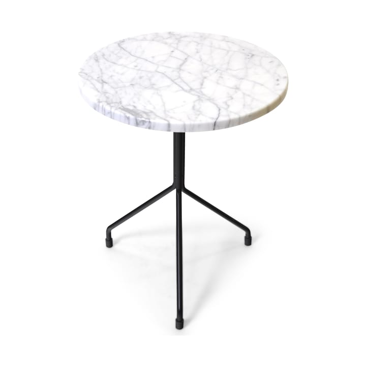 Allforone bijzettafel - White carrara-black, Ø40 cm - OX Denmarq