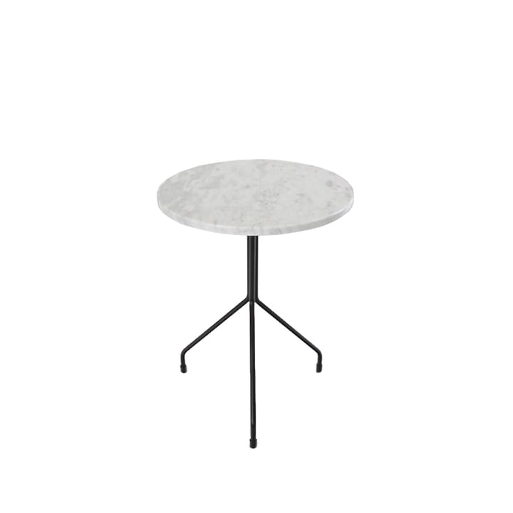 Allforone bijzettafel - White carrara-black, Ø50 cm - OX Denmarq