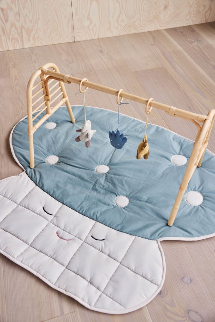 Dino play speelgoed voor baby gym, Beige-saffron-aqua blue OYOY