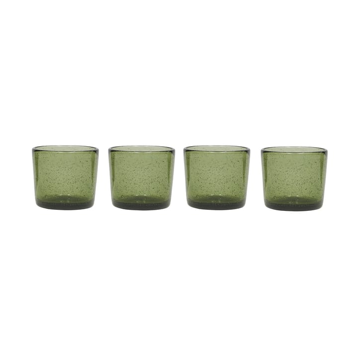 Kuki drinkglas 4-pack - Green - OYOY