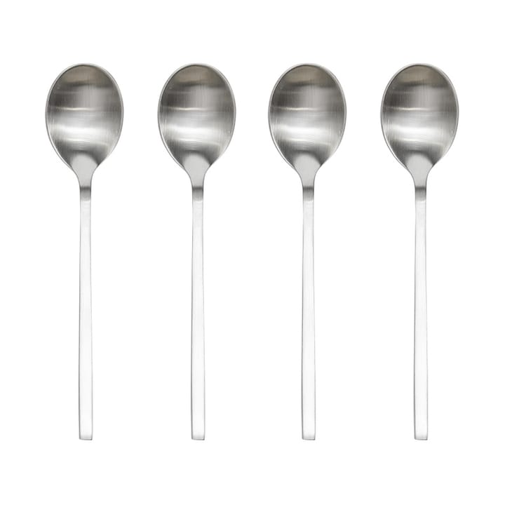 Yuka lepel 4-pack - Brushed Steel - OYOY