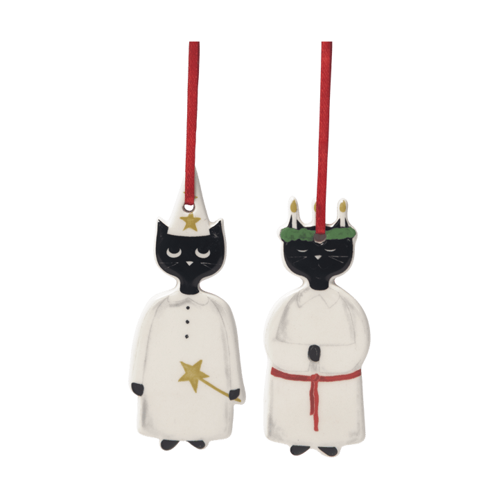 Christmas cats kersthanger 2-delig, Zwart-wit Pluto Design