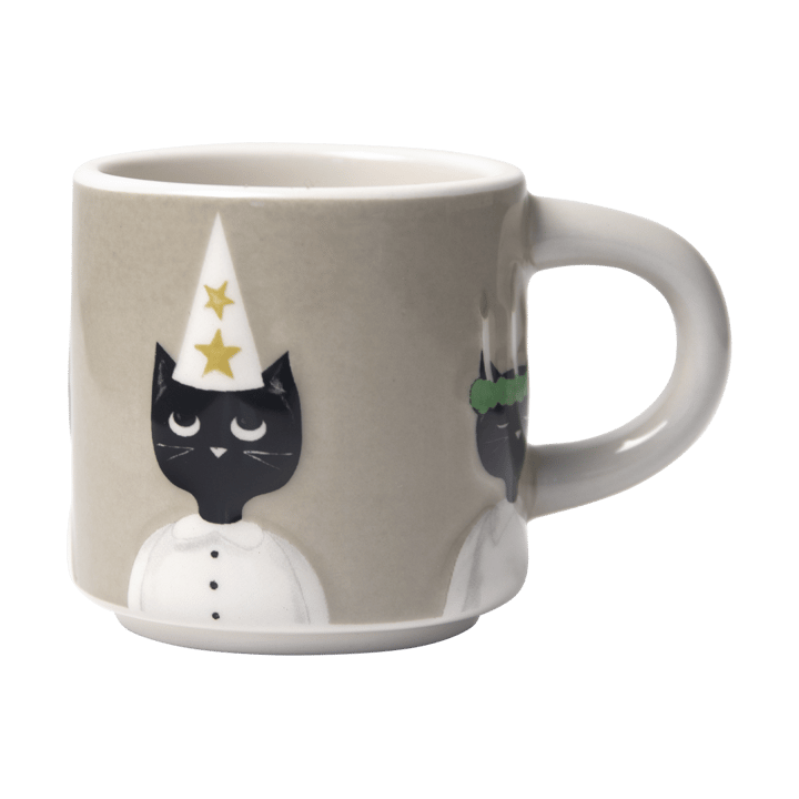 Christmas cats mok, Grijs-wit-zwart Pluto Design