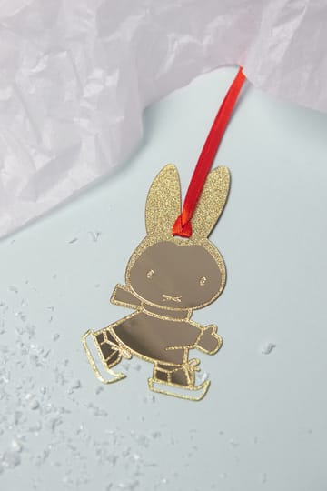 Miffy skating decoratiehanger. - Goud - Pluto Design