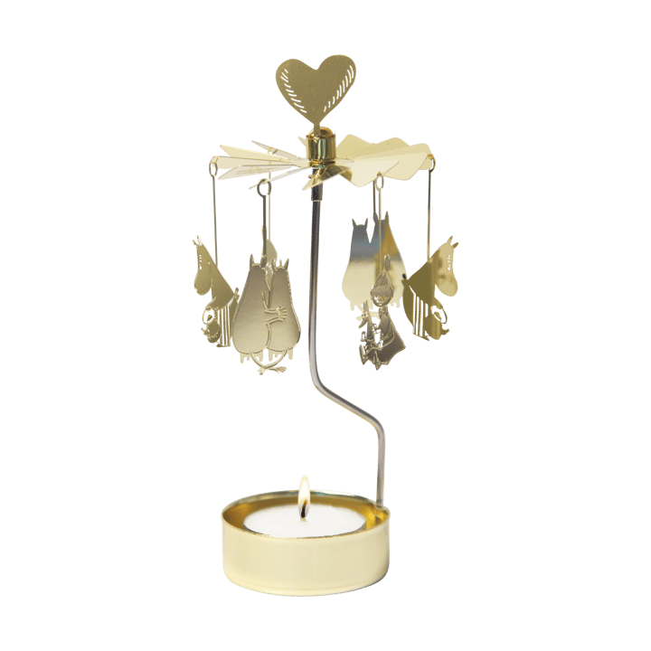 Moomin 80 theelicht carrousel - Goud - Pluto Design