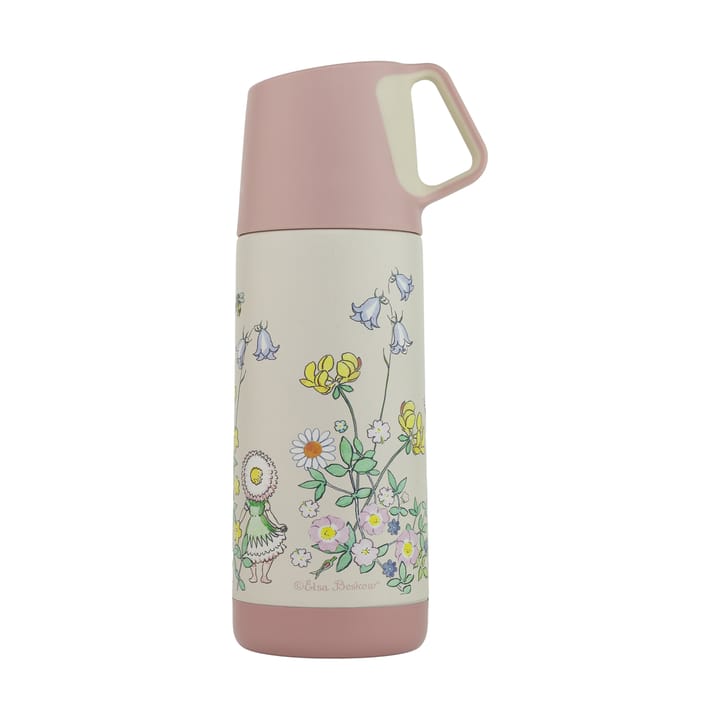 Elsa Beskow Blomsterfesten thermos 35 cl - Wit - Rätt Start