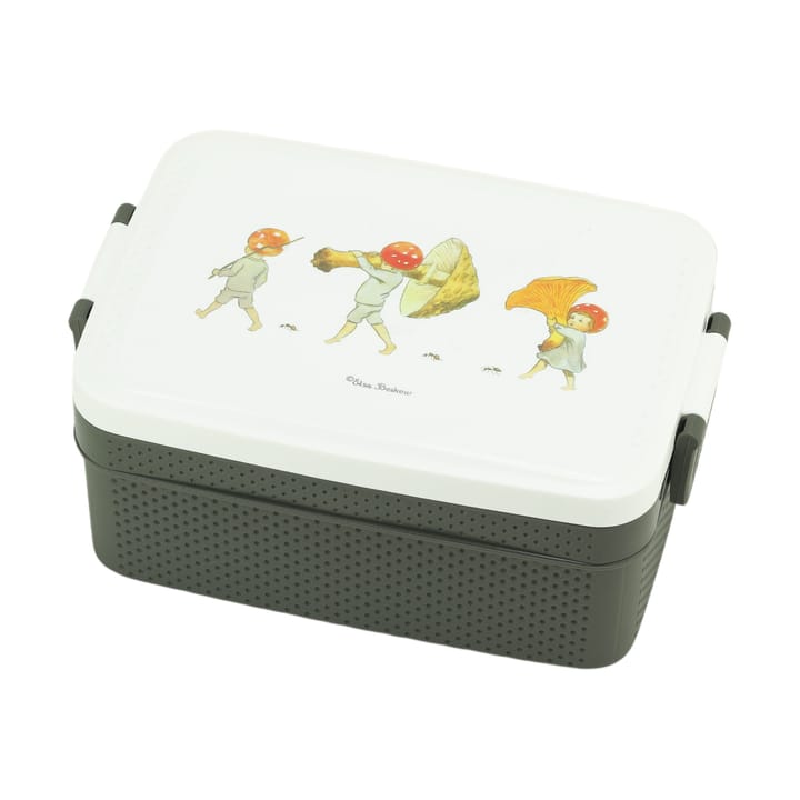 Elsa Beskow Tomtebobarnen lunchbox 8x18,5 cm - Bruin-wit - Rätt Start