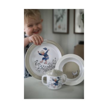 Emil i Lönneberga kinderservies 3-delig - Wit-blauw - Rätt Start