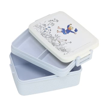 Emil i Lönneberga lunchbox 8x18,5 cm - Blauw-wit - Rätt Start