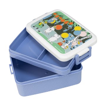 Mumin Festligheter lunchbox 8x18,5 cm - Blauw-wit - Rätt Start