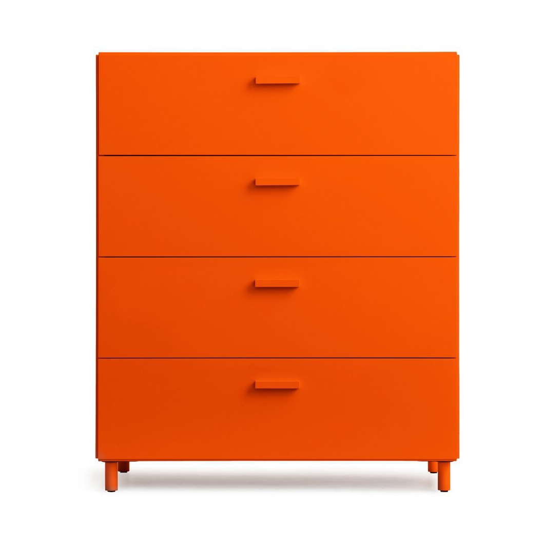 Relief Relief bureau breed met poten 82x92,2 cm oranje