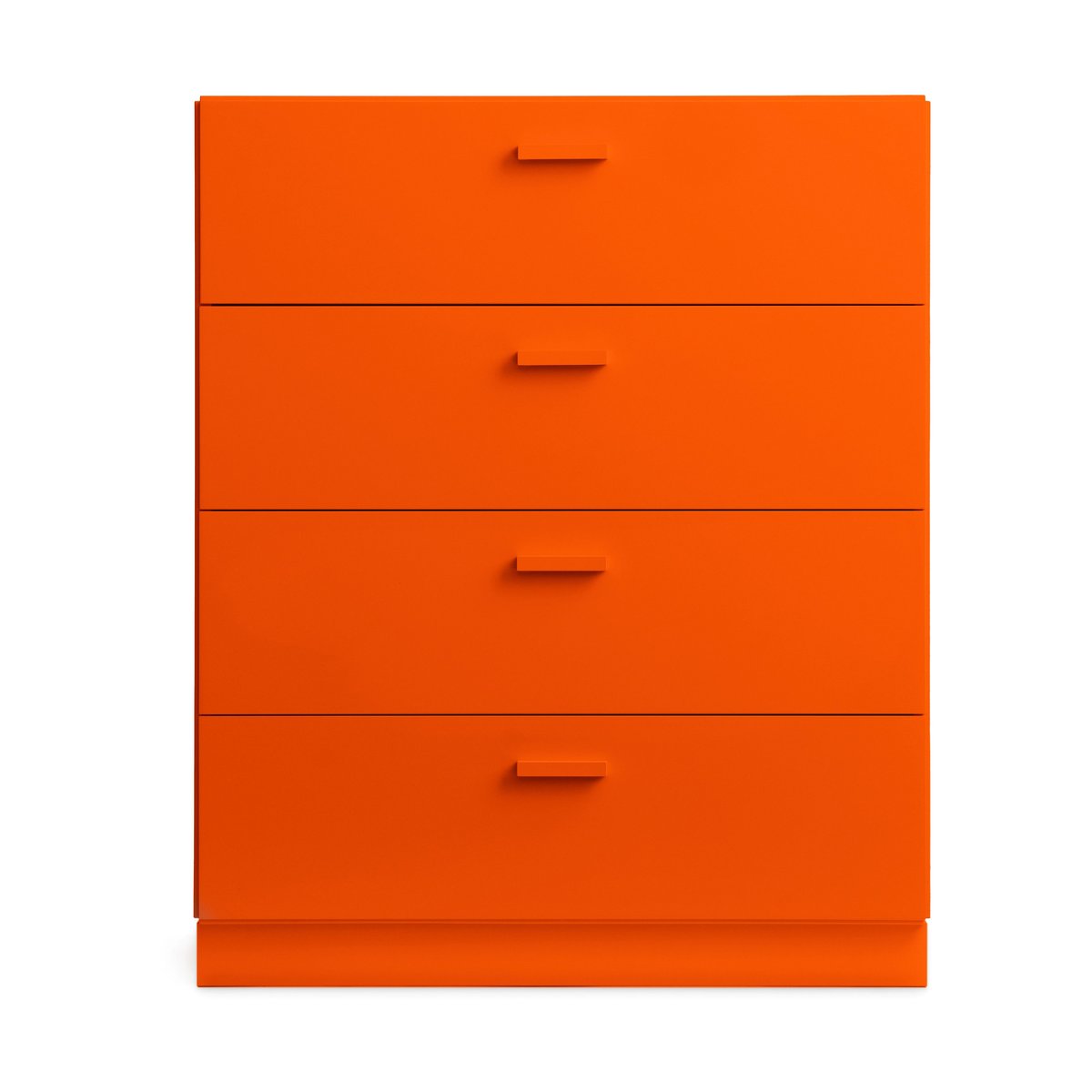 Relief Relief bureau breed met sokkel 82x92,2 cm oranje