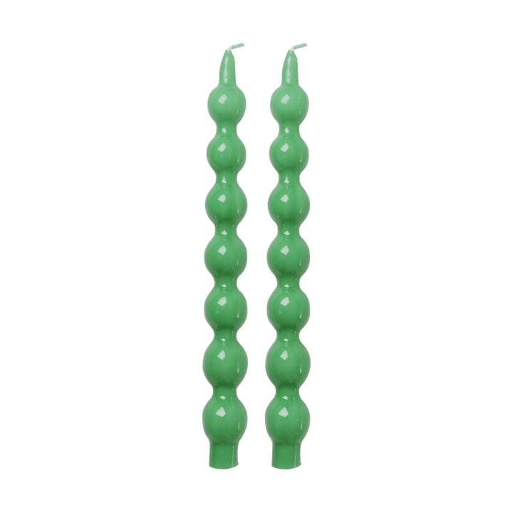 Rice kaarsen 30,2 cm 2-pack - Green - RICE