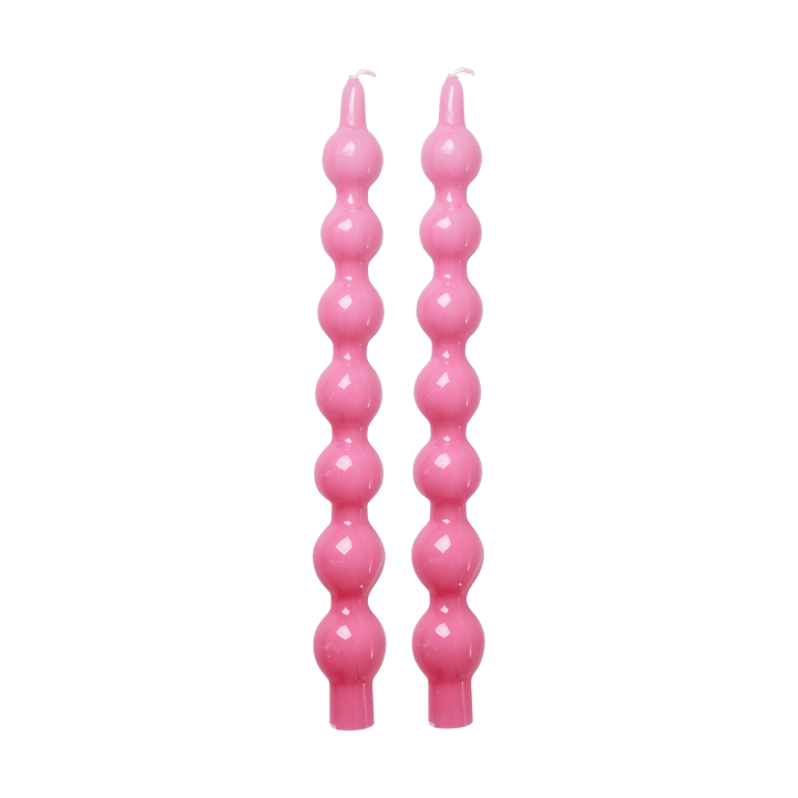 Rice kaarsen 30,2 cm 2-pack - Pink - RICE