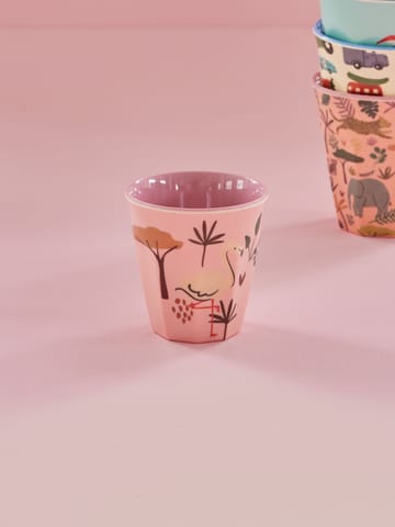 Rice kinderbeker melamine - Pink Jungle Animal - RICE