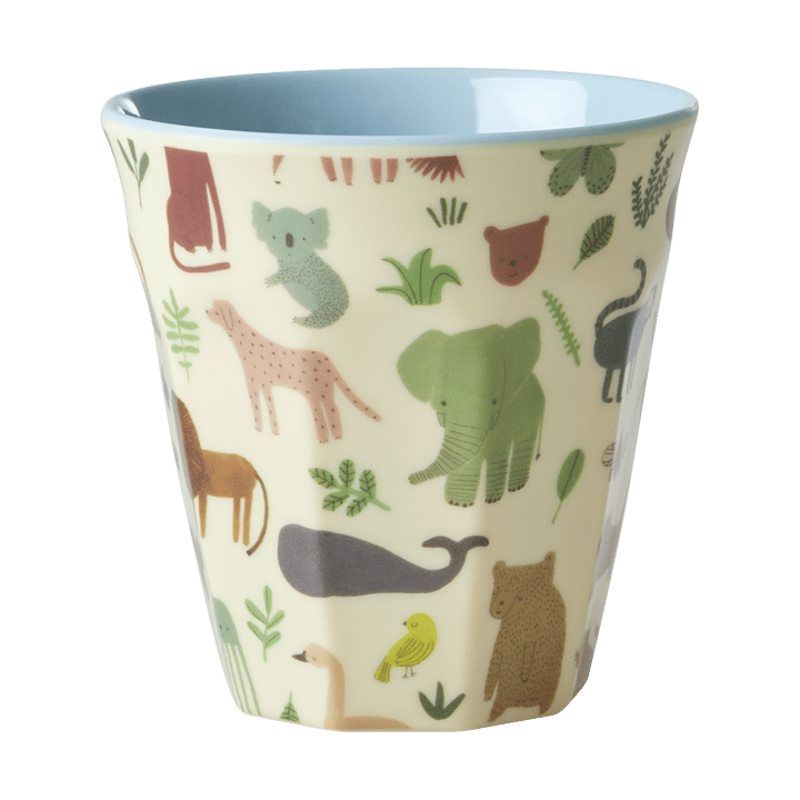 Rice kinderbeker melamine - Sweet Jungle Print-Soft blue - RICE