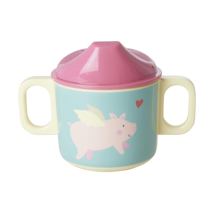 Rice kinderbeker met twee handvatten 20 cl - Flying pig - RICE