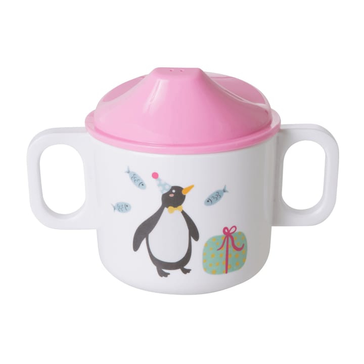 Rice kinderbeker met twee handvatten 20 cl - Party animal-Pink - RICE