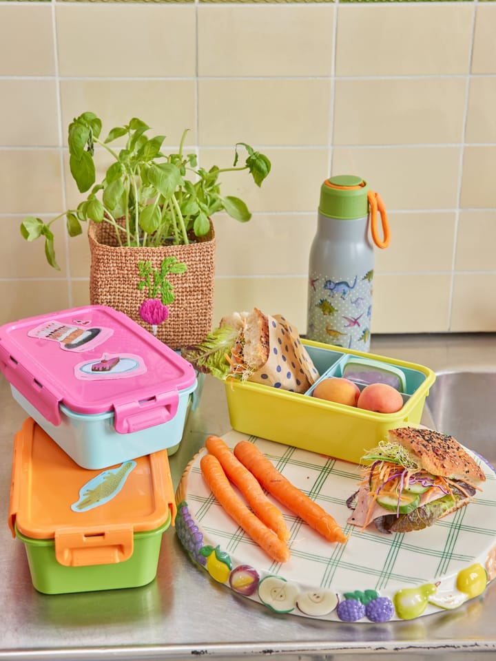 Rice lunchtrommel met 3 vakken - Green - RICE