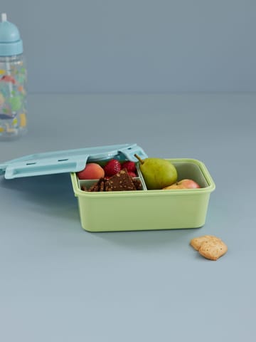 Rice lunchtrommel met 3 vakken - Soft green - RICE