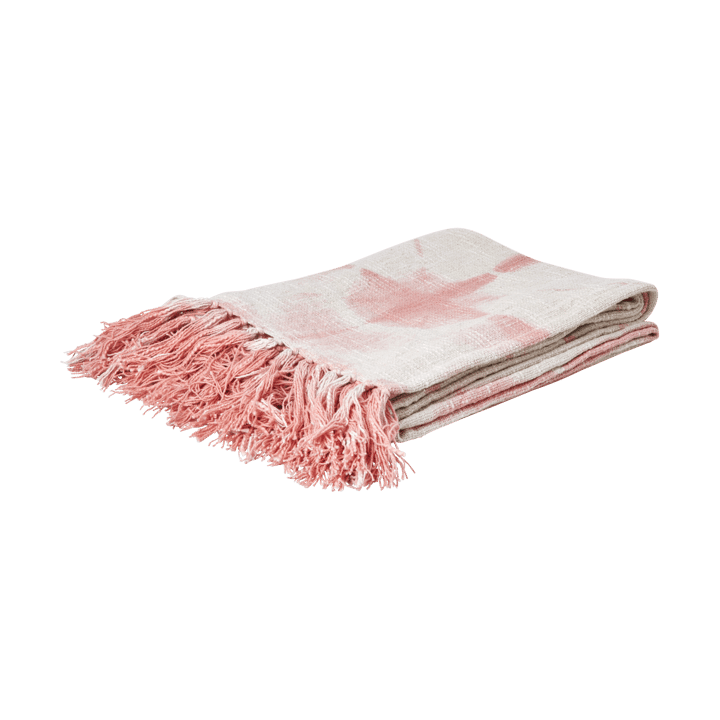 Rice plaid 125x150 cm - Tie-dye, soft pink - RICE