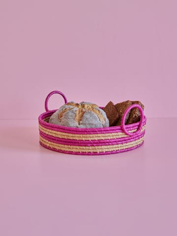 Rice raffia ronde broodmand - Aubergine - RICE