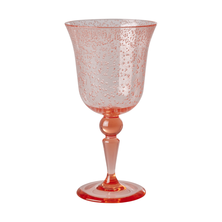 Rice wijnglas bubble design 36 cl - Peach - RICE