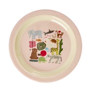 Rice wildlife lunch bord Ø22 cm - Pink - RICE