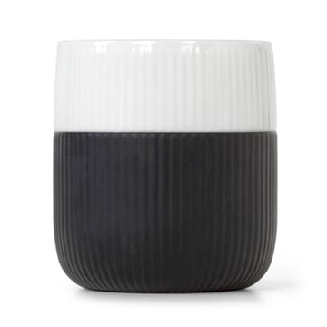 Fluted Contrast beker - Jet - Royal Copenhagen