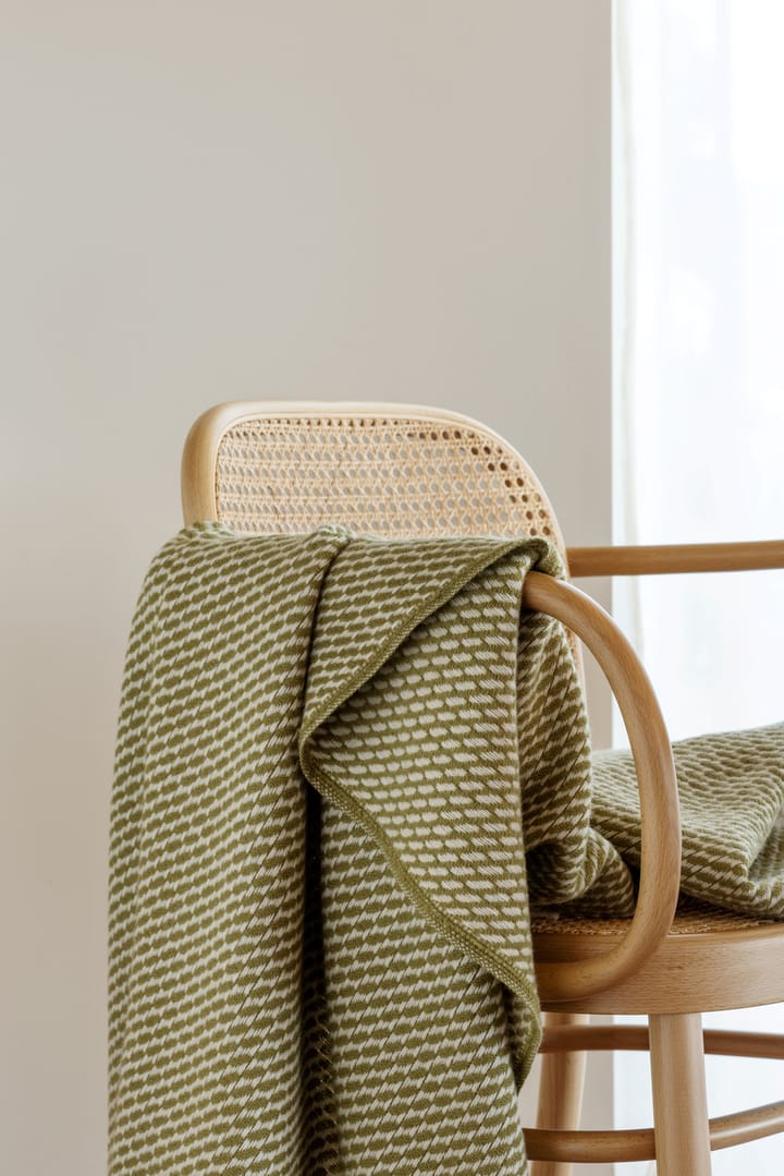 Mello deken 150x210 cm, Leaf green Røros Tweed