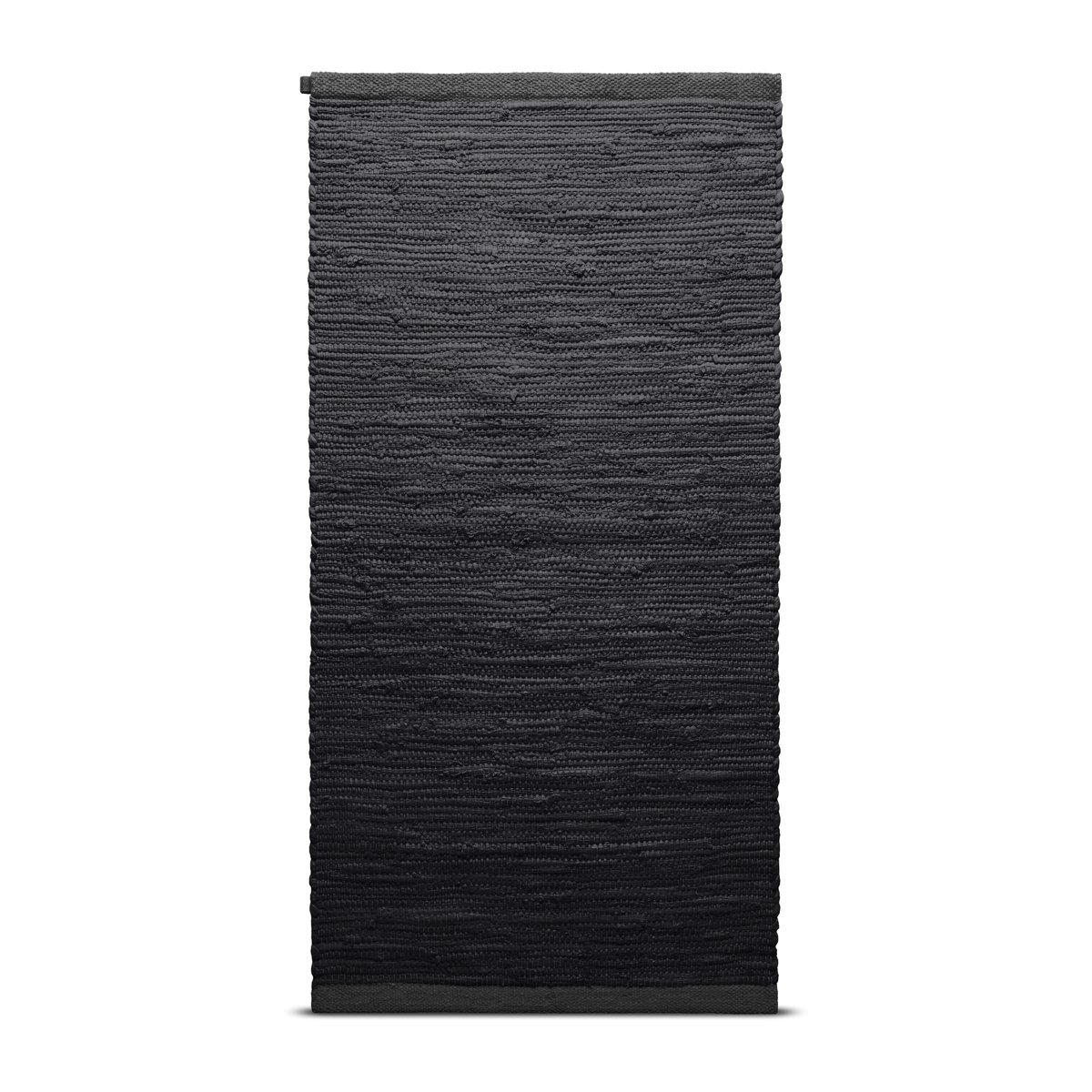 Rug Solid Cotton vloerkleed 75 x 200 cm. Charcoal