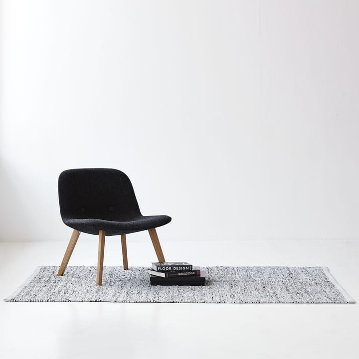 Leather vloerkleed 75 x 200 cm., light grey (lichtgrijs) Rug Solid